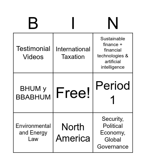 LIAPP BINGO Card