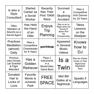 Workleap Gathering Human Bingo Card