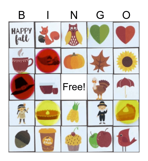 Thanksgiving BINGO Card