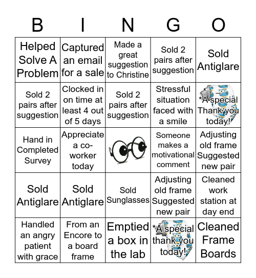 Dispensary Bingo Card