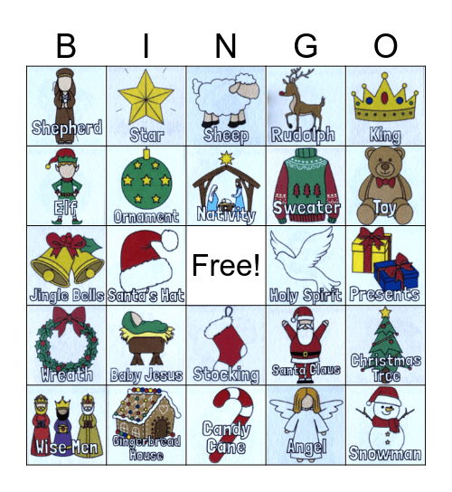 Christmas Bingo Card