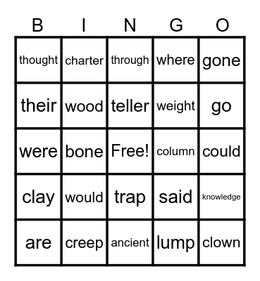 Thanksgiving Bingo Card