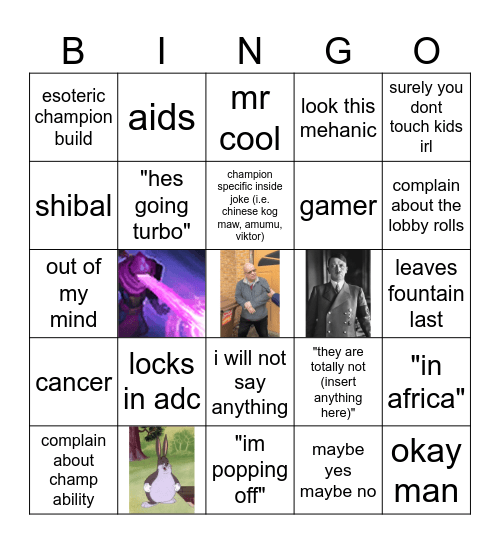 akaa bingo Card
