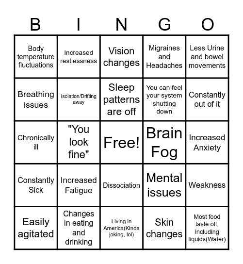 Your Doom Bingo Card