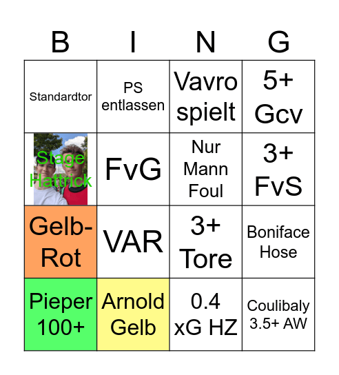 Flutlicht Freitag #10 Bingo Card
