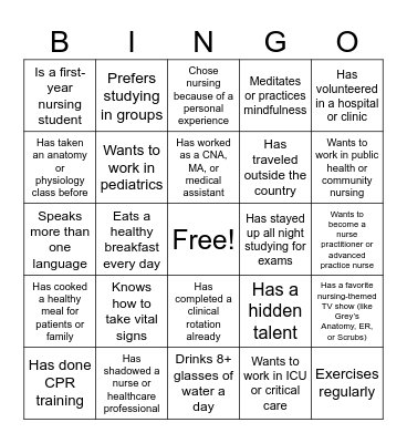 Scrub in Bingo! Bingo Card