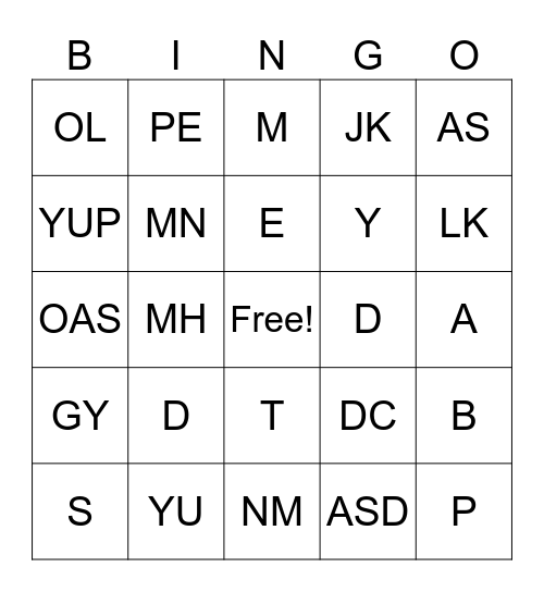Confucianism Bingo Card
