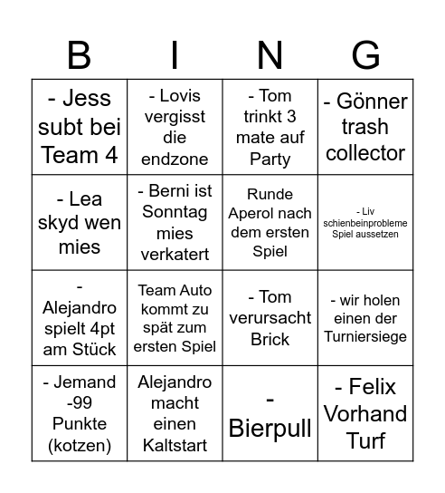 IAC Bingo Card