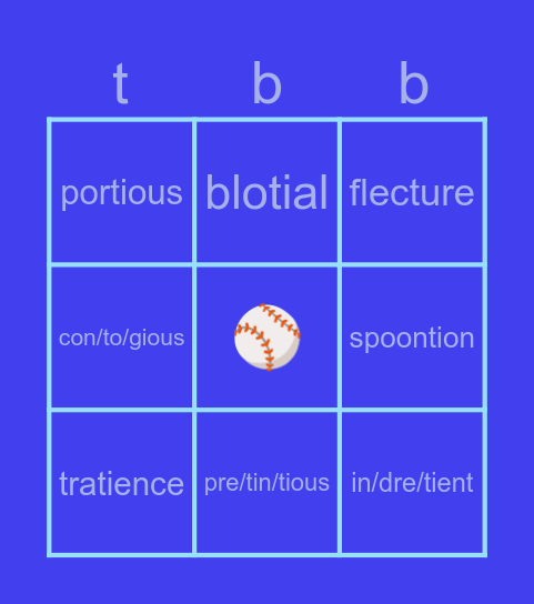 the baseball board Bingo Card