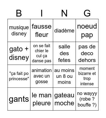 4 m4ri4ge Bingo Card