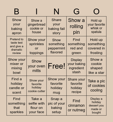 Sassy Batch Holiday Bingo Card