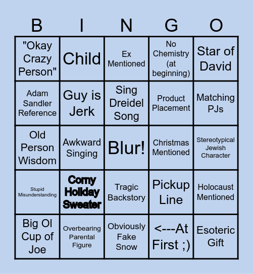 Round and Round Bingo Card
