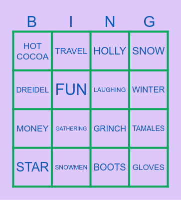 PEBP HOLIDAY BINGO 2025 Bingo Card