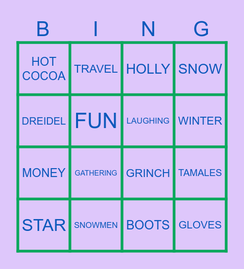 PEBP HOLIDAY BINGO 2025 Bingo Card