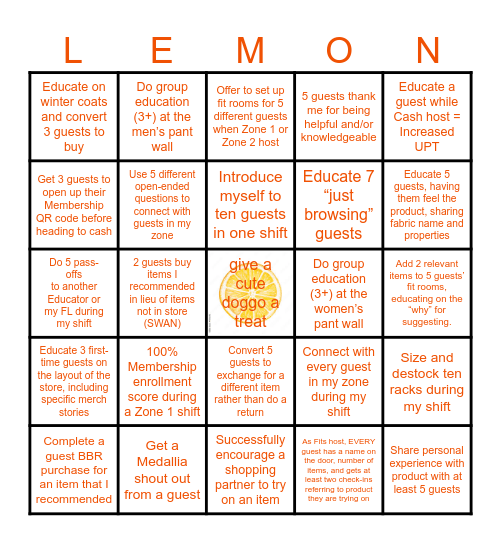 ACE + NPS Challenge! Bingo Card