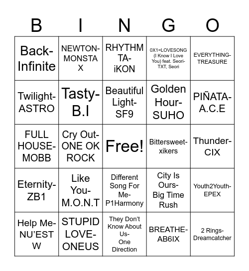 Mood mood playlist shuffle Bingo Card