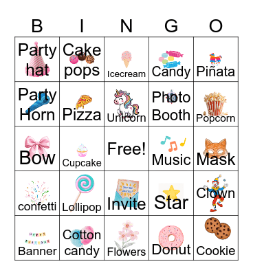 Birthday Bingo Card