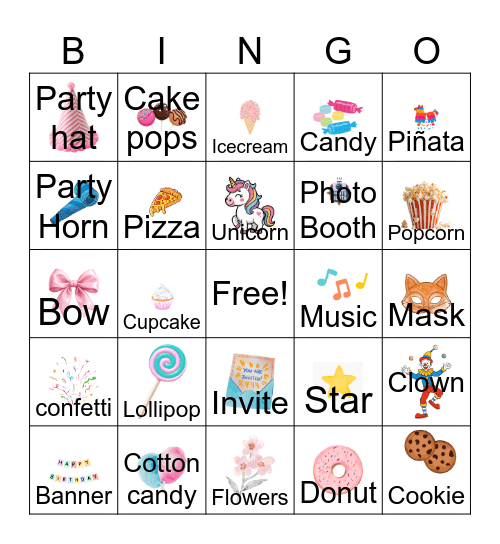Birthday Bingo Card