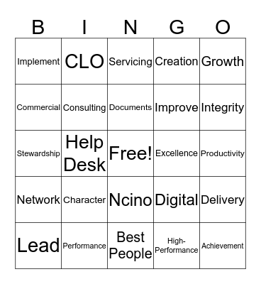 ACS HOLIDAY FUN Bingo Card