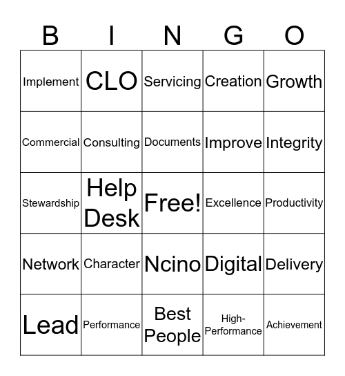 ACS HOLIDAY FUN Bingo Card