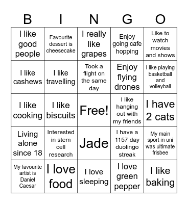 SCAHK Welcome Party Bingo! Bingo Card