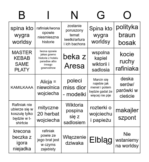 łódź 2025 Bingo Card