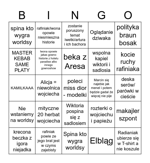 łódź 2025 Bingo Card