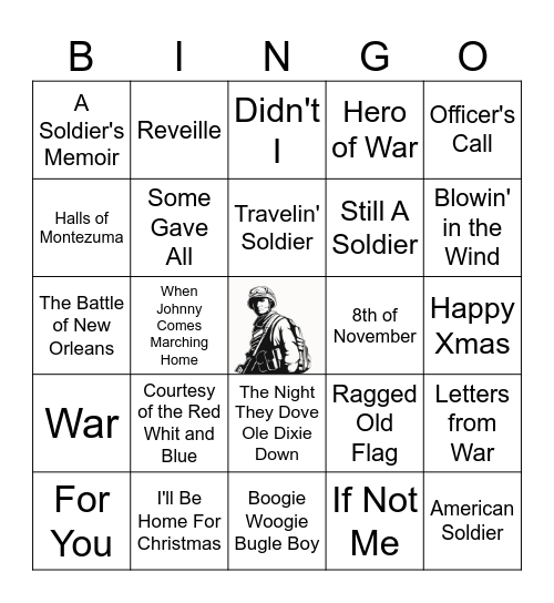Veteran's Day Bingo Card