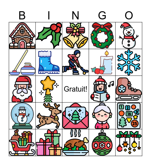Bingo Noël ALT Bingo Card