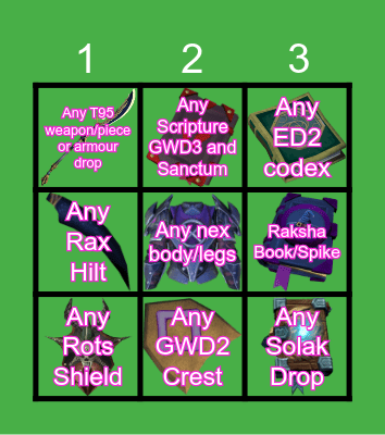 PVM Challenge #1 Bingo Card