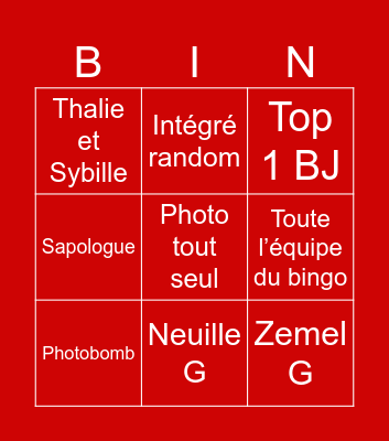 BINGO GALA Bingo Card