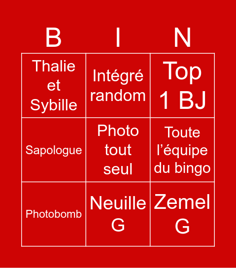 BINGO GALA Bingo Card