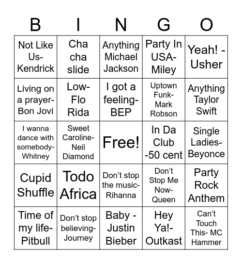 Anniversary Bingo!! Bingo Card
