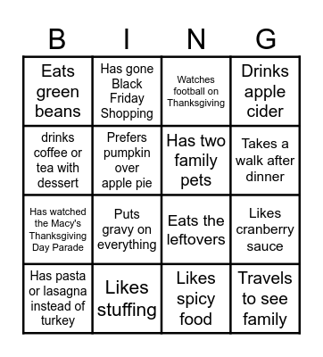 Find Someone Who... Bingo Card