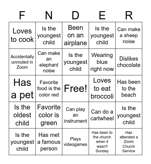 Find someone who is.. Bingo Card