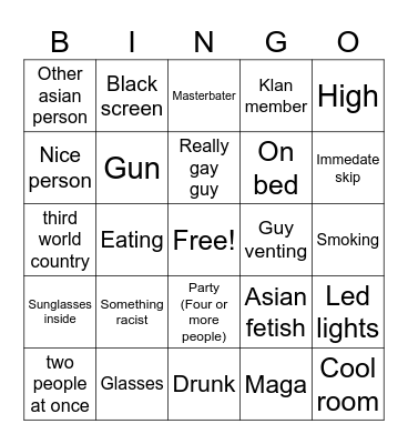 Monkey bingo Card