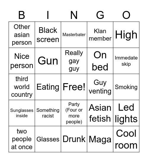 Monkey bingo Card