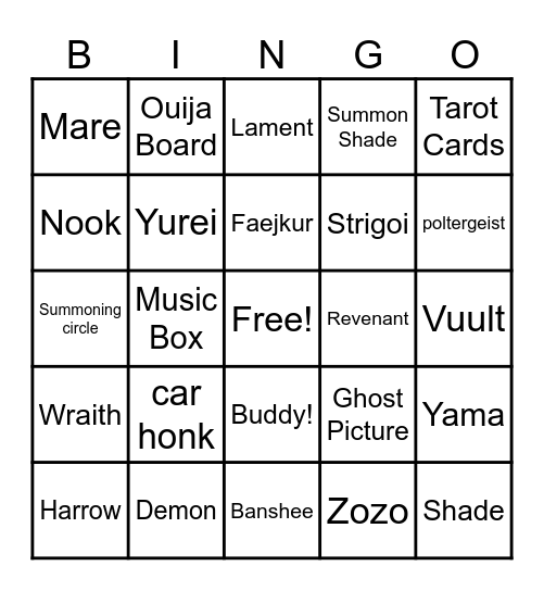 roblox: blair Bingo Card