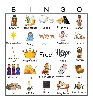 Christ-Centered Christmas Bingo Card