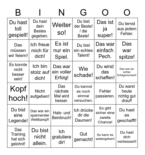 Motywatory Bingo Card
