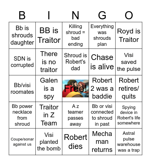 Dispatch: Finale Bingo Card