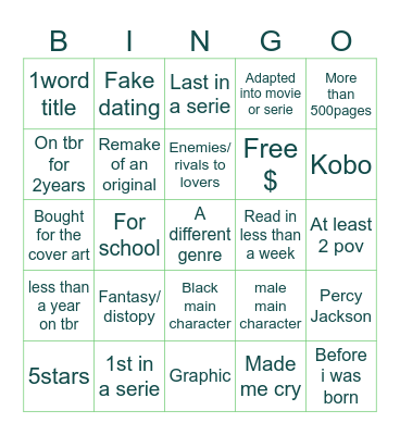 Bingo books Bingo Card