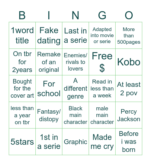 Bingo books Bingo Card