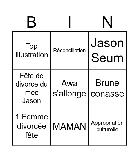 Episode 21 ASNG Bingo Card