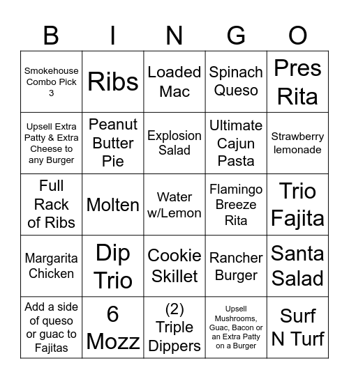 Chilihead Bingo Card