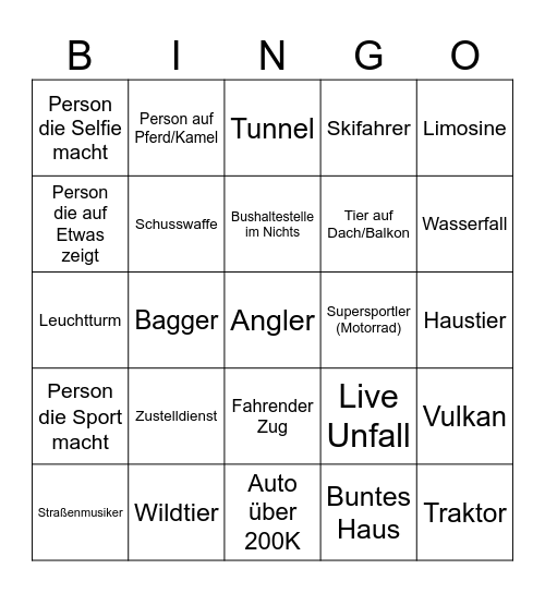 Bingo Card