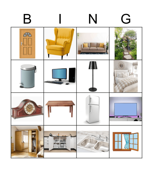 Home Bingo Card