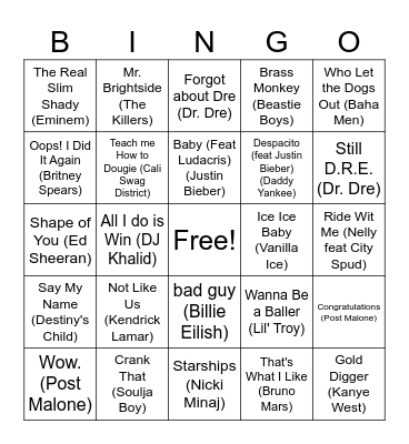 Stevie's 15th Birthday POP Bingo! Bingo Card