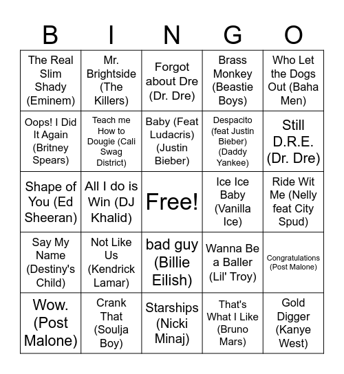 Stevie's 15th Birthday POP Bingo! Bingo Card