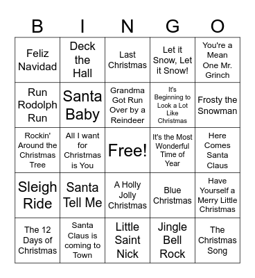 Stevie's 15th Birthday CHRISTMAS Bingo! Bingo Card